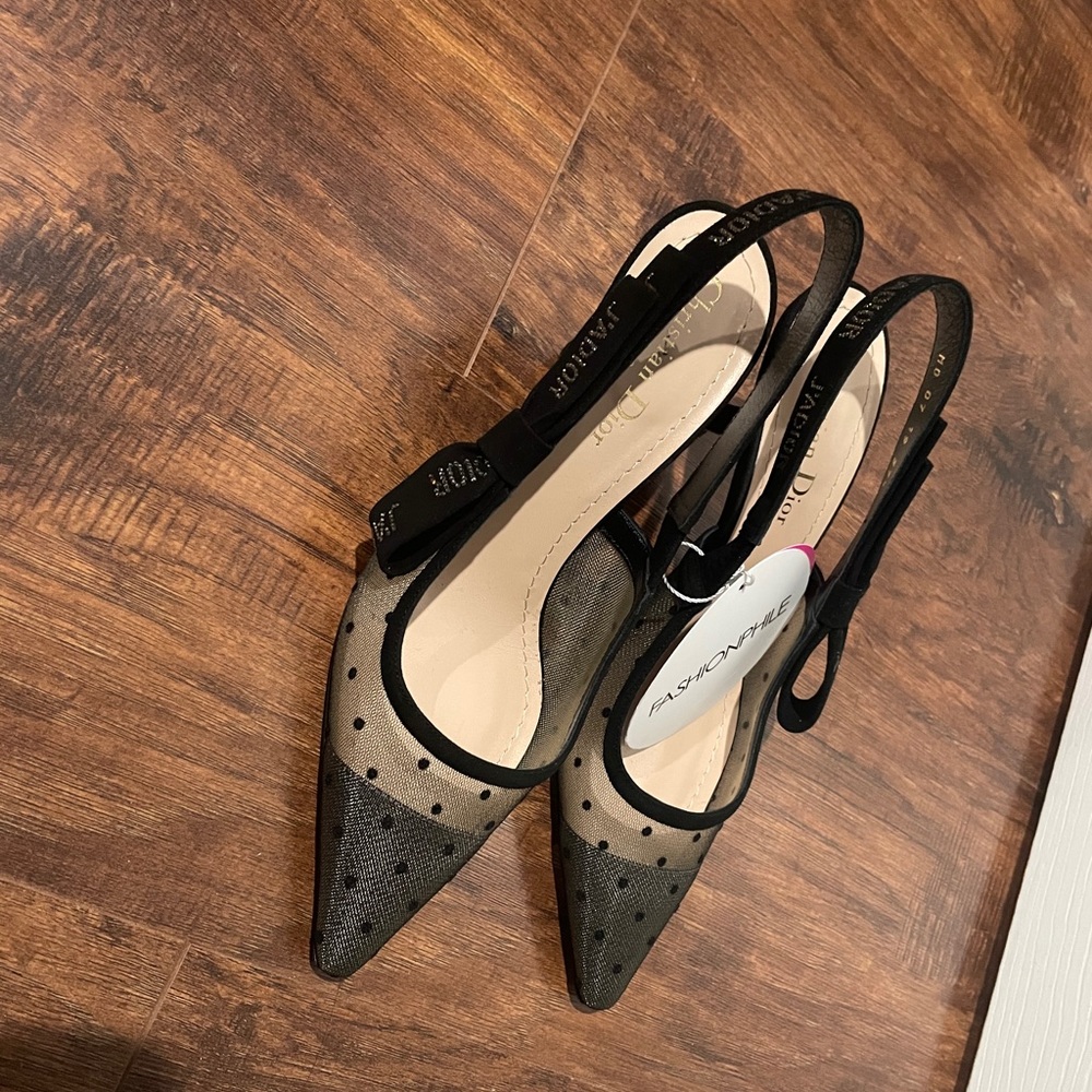 Christian Dior sling back pumps 37.5